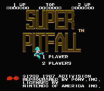 Super Pitfall (USA) screen shot title